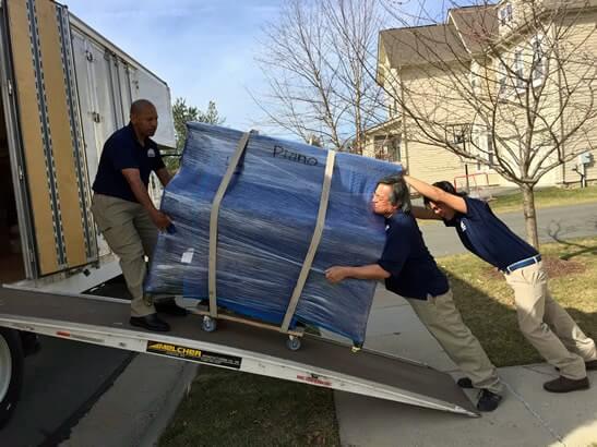 Movers loading truck